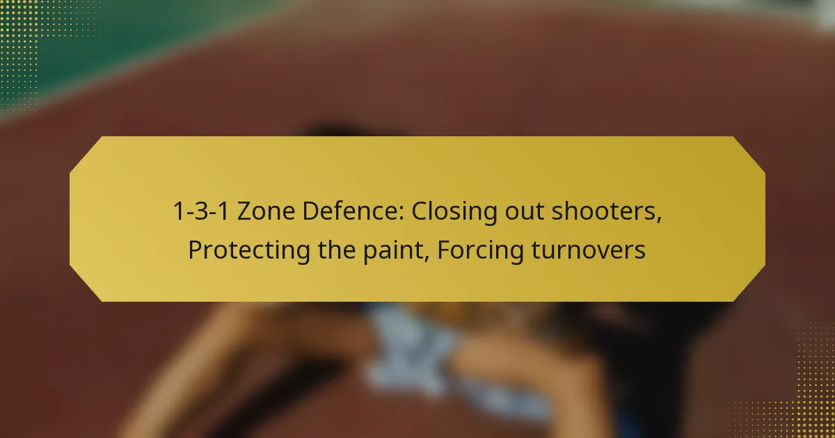 1-3-1 Zone Defence: Closing out shooters, Protecting the paint, Forcing turnovers