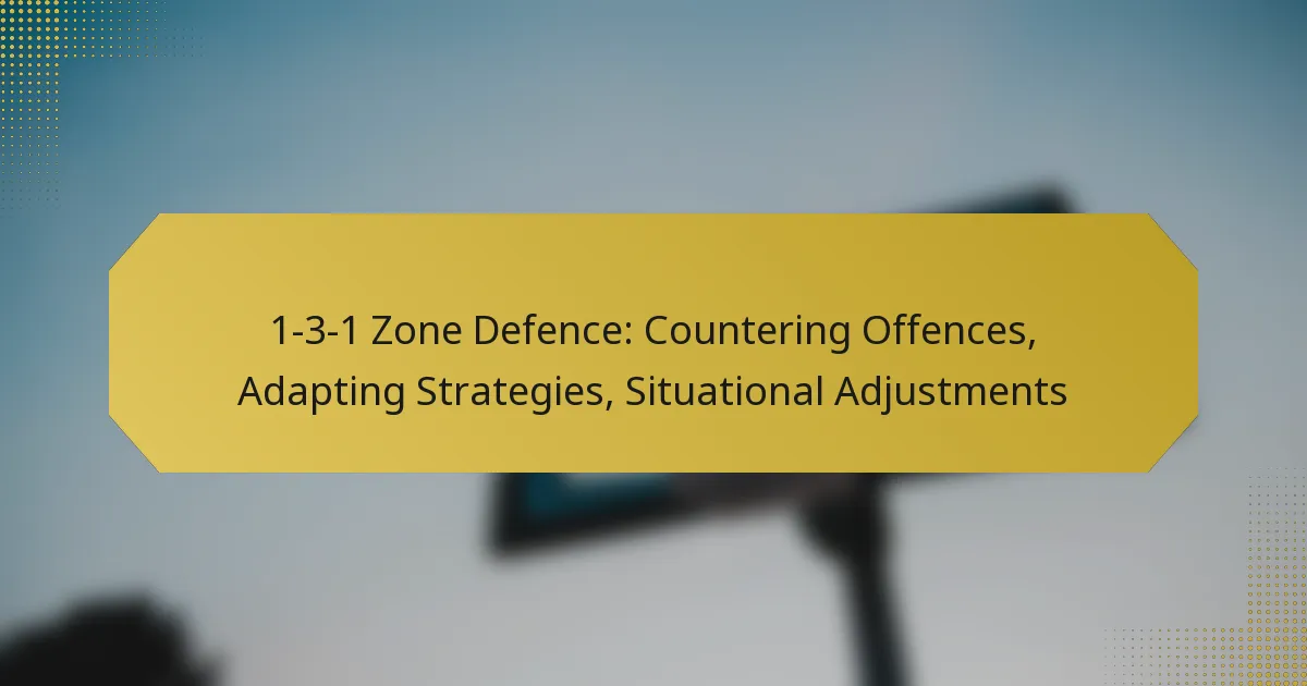 1-3-1 Zone Defence: Countering Offences, Adapting Strategies, Situational Adjustments