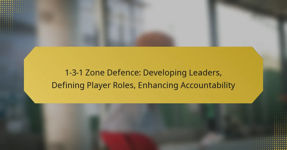 1-3-1 Zone Defence: Developing Leaders, Defining Player Roles, Enhancing Accountability