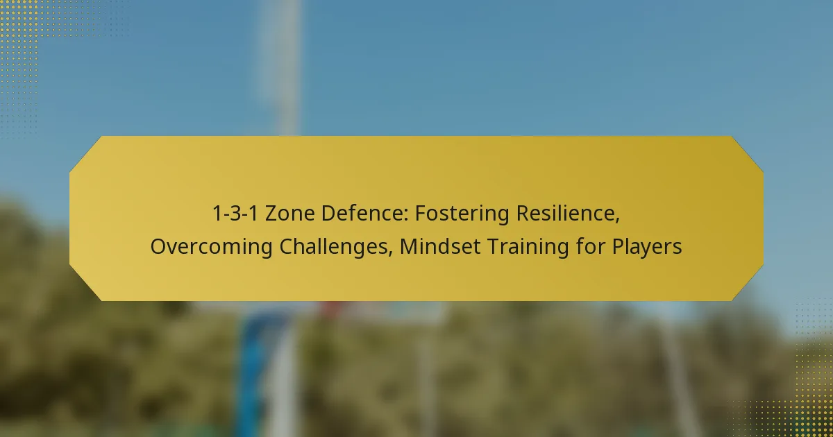 1-3-1 Zone Defence: Fostering Resilience, Overcoming Challenges, Mindset Training for Players