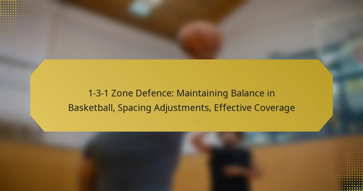 1-3-1 Zone Defence: Maintaining Balance in Basketball, Spacing Adjustments, Effective Coverage