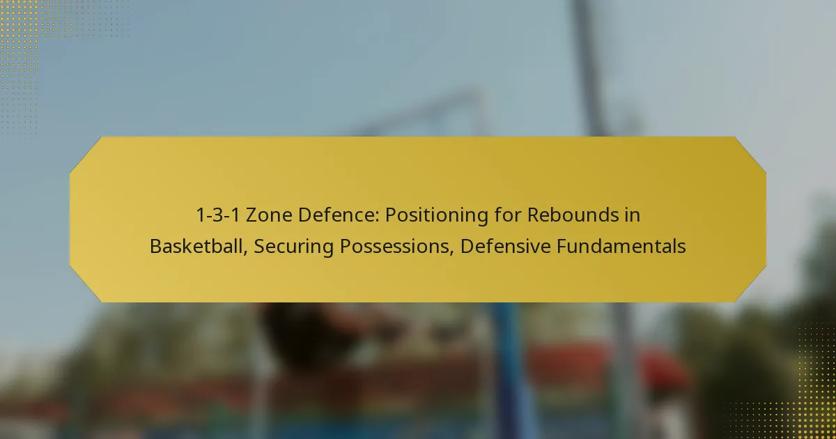 1-3-1 Zone Defence: Positioning for Rebounds in Basketball, Securing Possessions, Defensive Fundamentals