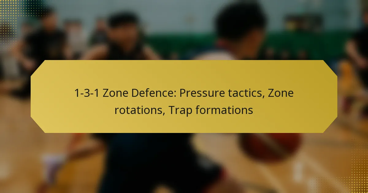 1-3-1 Zone Defence: Pressure tactics, Zone rotations, Trap formations