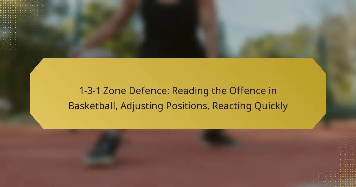 1-3-1 Zone Defence: Reading the Offence in Basketball, Adjusting Positions, Reacting Quickly