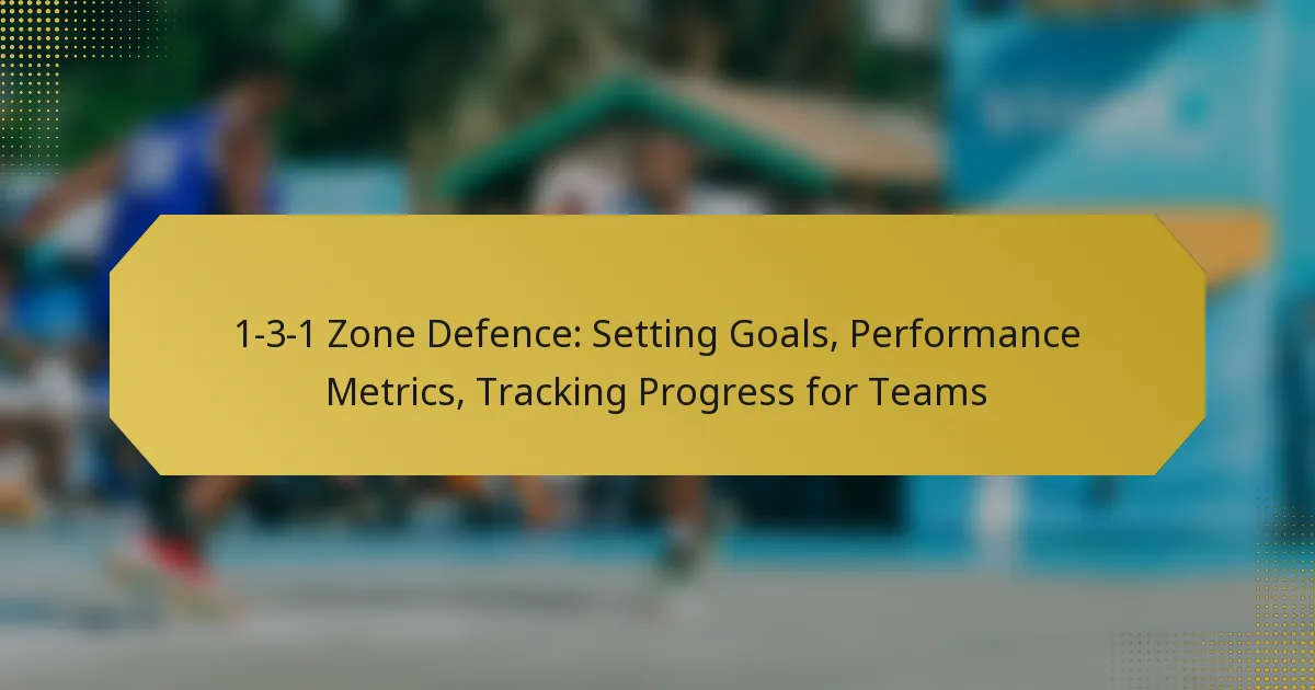 1-3-1 Zone Defence: Setting Goals, Performance Metrics, Tracking Progress for Teams