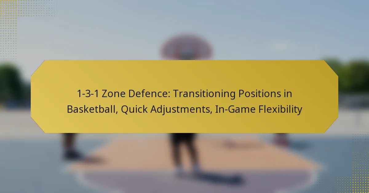 1-3-1 Zone Defence: Transitioning Positions in Basketball, Quick Adjustments, In-Game Flexibility
